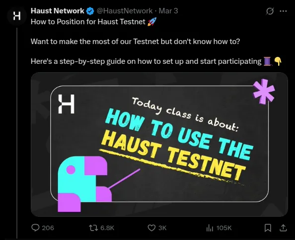 Step-by-step guide to the Haust testnet